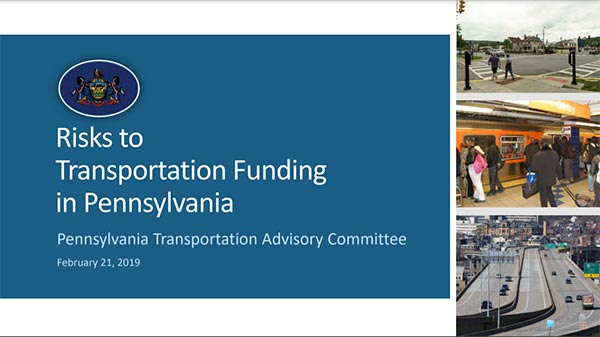 TAC 2019 Transportation Funding Risks Report cover