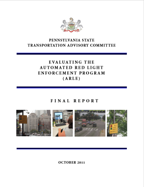 Evaluating the Automated Red Light Enforcement Program (ARLE) cover